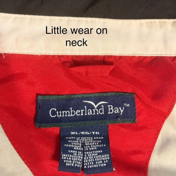 Cumberland Bay Mens Windbreaker with Harley Davidson Emblem Size XL Black - Picture 5 of 16